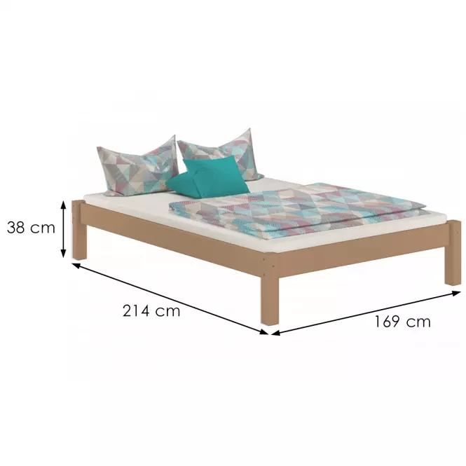 Ágy Dora 160x200 fenyő folt tölgy,3