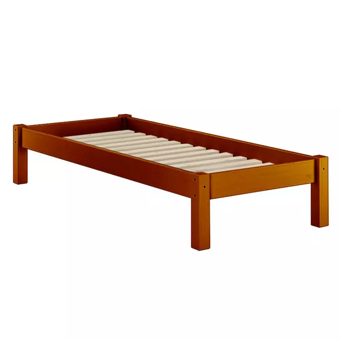 Ágy Dora 90x200 fenyő folt gesztenye,4
