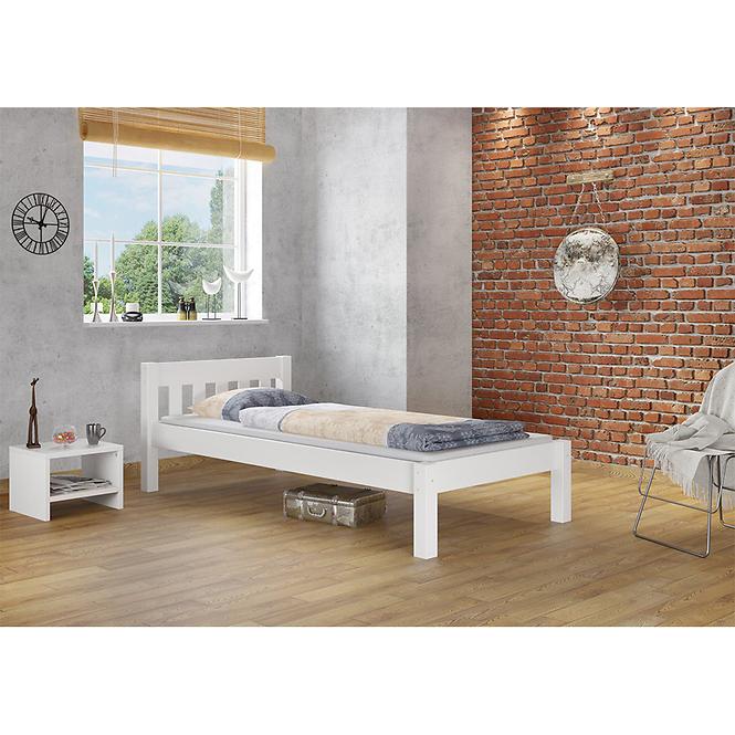 Ágy Pino 120x200 fenyő folt fehér,5