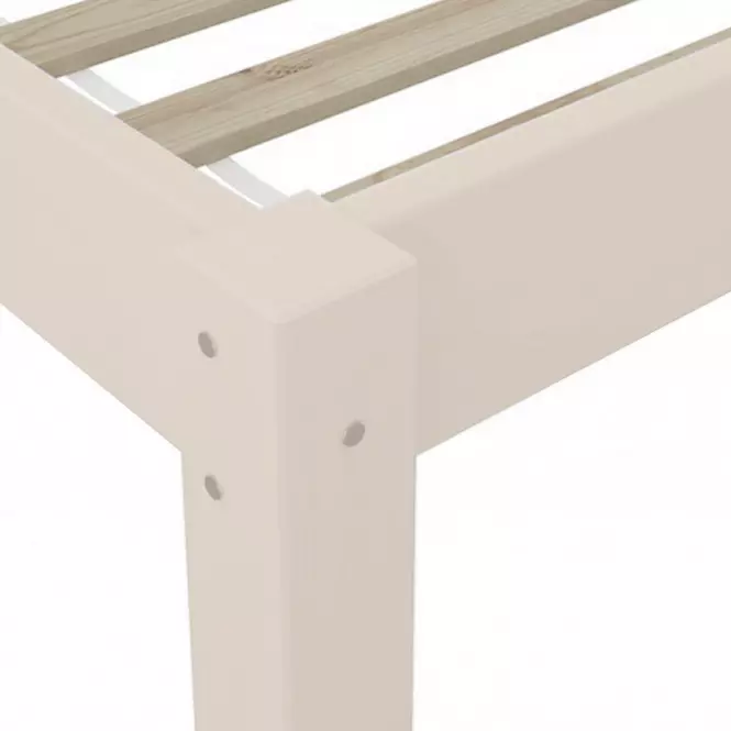 Ágy Pino 120x200 fehérített foltos fenyő