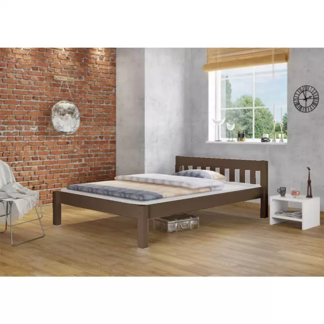 Ágy Pino 160x200 fenyő folt barna,5