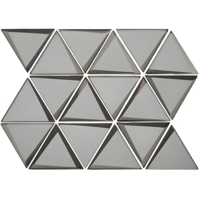 Csempe Mozaika Triangle Grafit 38/28,4