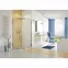 Zuhanykabin negyedkör KP4/TX5B 90/190 W0 SB Glass protect