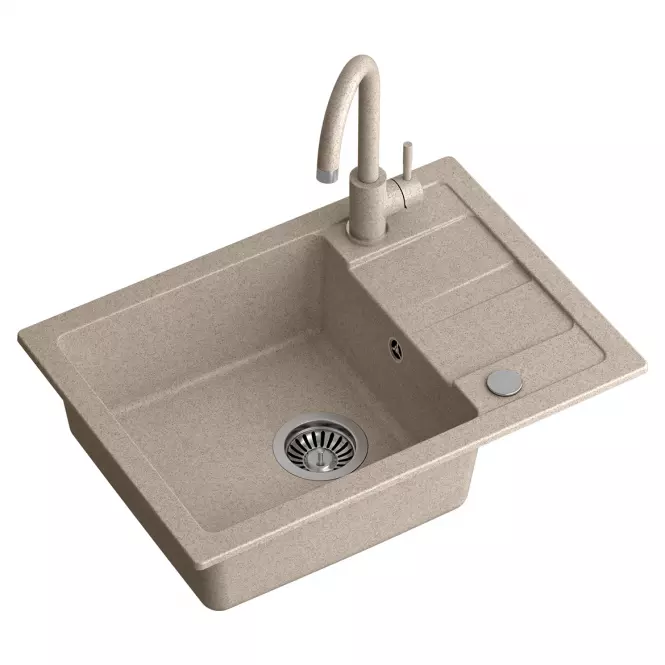 Mosogatótálca Go-Smart bézs  62x44x17.5 + akkumulátor + szifon,2