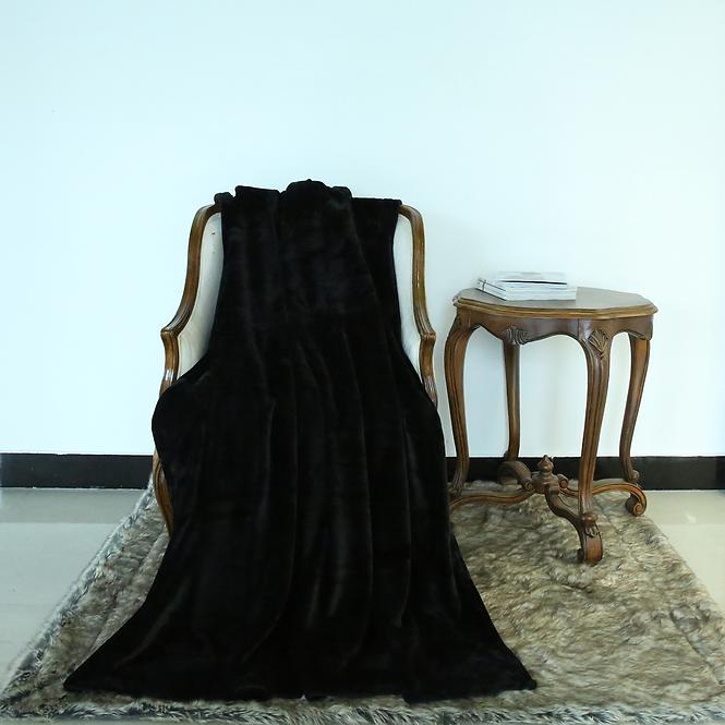 Pléd Nest Super Soft fekete 170x220 Merkury Home