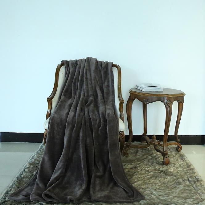 Pléd Nest Super Soft barna 200x220 Merkury Home
