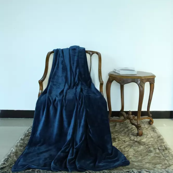 Pléd Nest Super Soft indigó 130x170 Merkury Home