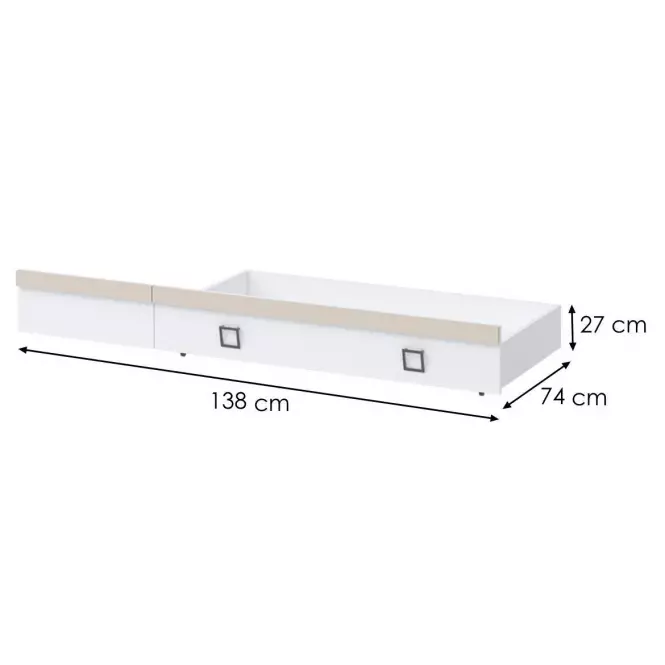 Fiók Kiki FK68-BE/KI-01 white/sand
