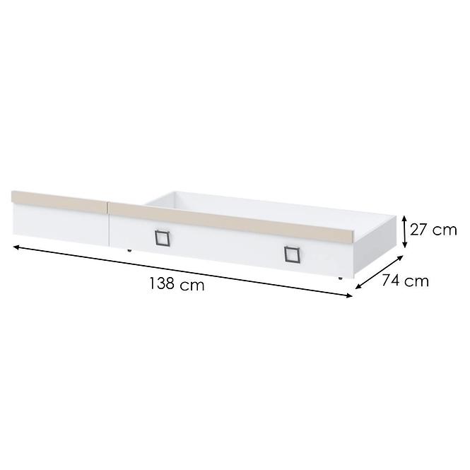 Fiók Kiki FK68-BE/KI-01 white/sand