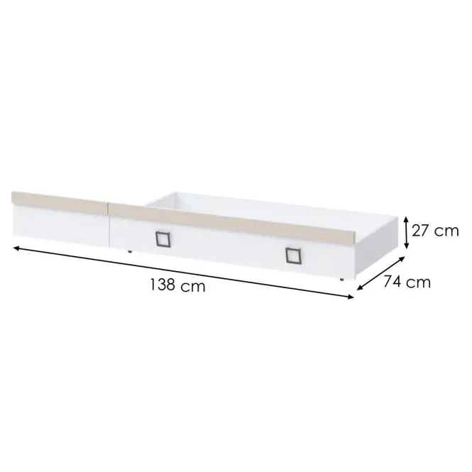 Fiók Kiki FK68-BE/KI-01 white/sand,2