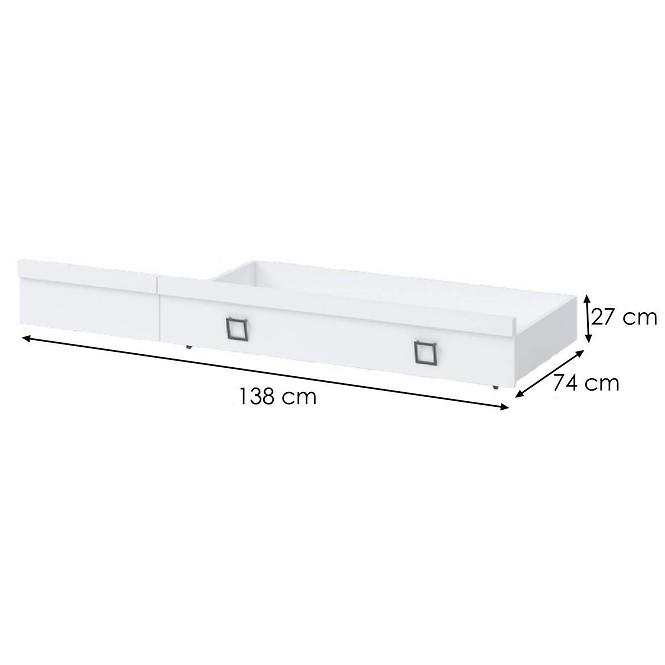 Fiók Kiki FK68-BE/KI-15 white/white