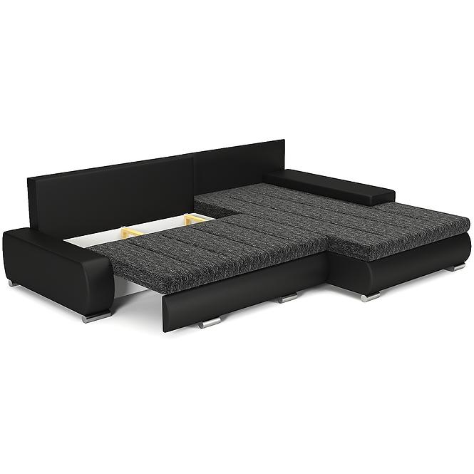 Sarokgarnitúra szett Toscania nevada 10 + soft fekete,3