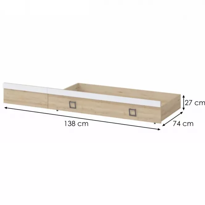 Fiók Kiki FK68-BK/KI-15 beech/white