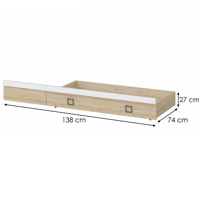 Fiók Kiki FK68-BK/KI-15 beech/white