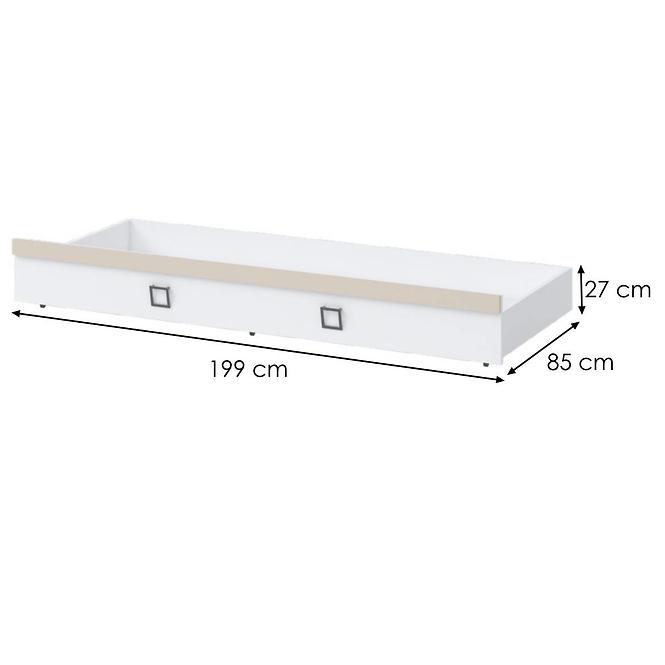 Fiók Kiki FK80-BE/KI-01 white/sand