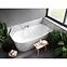 Fali sarok szabadon álló fürdőkád Zoya  150/75 P+klik-klak fekete túlcsordulással,5
