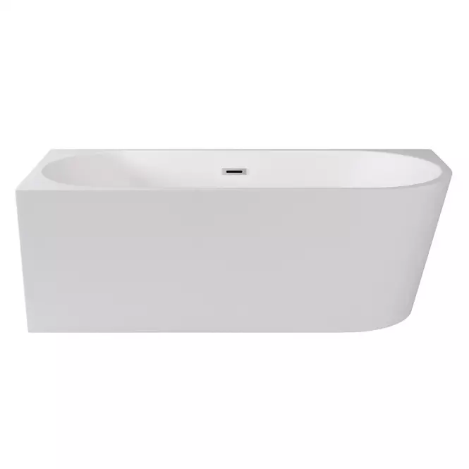 Fali sarok szabadon álló fürdőkád Zoya 170/80 L+klik-klak fekete túlcsordulással