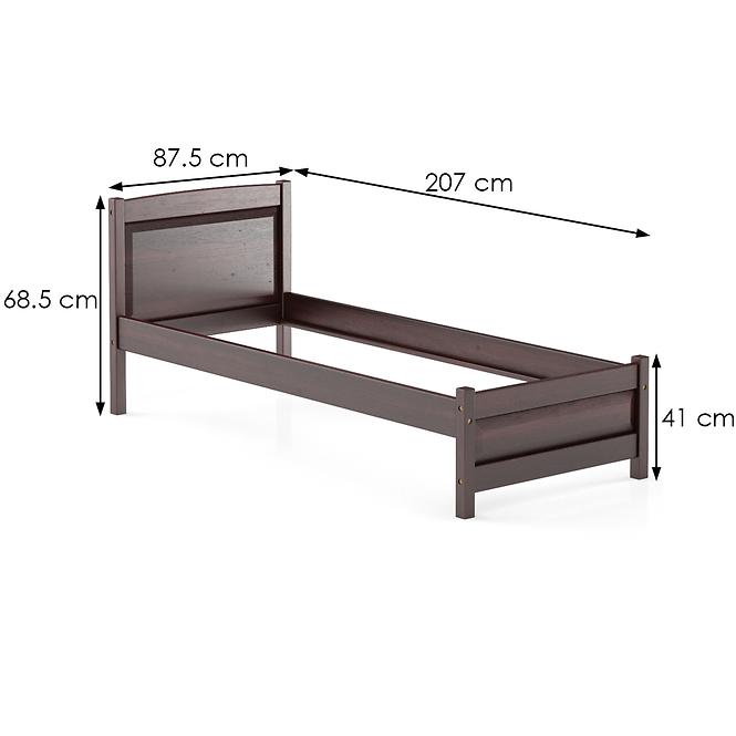 Ágy Fenyő LK125–80x200 dió