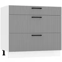 Konyhaszekrény Kate d90pc s/3 szürke mat