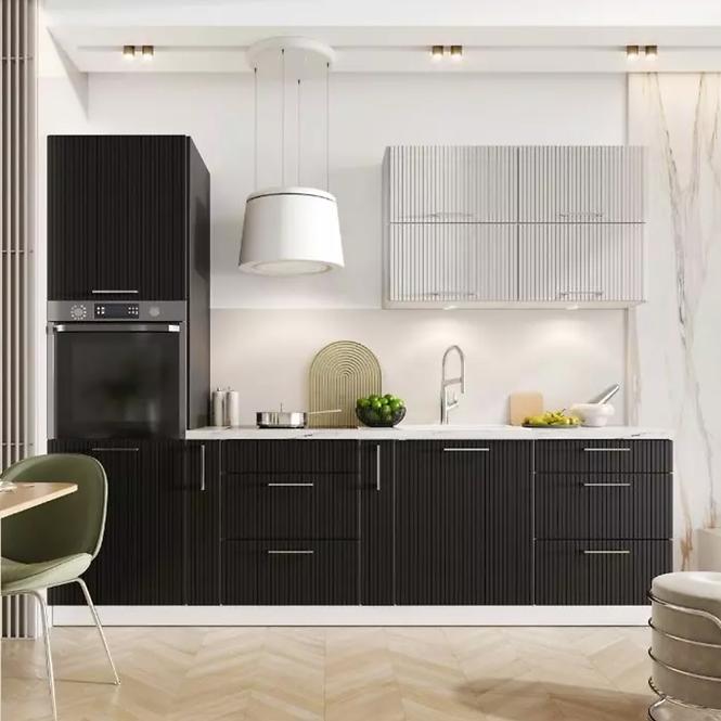 Konyhaszekrény Kate w60/68 slim pl csuklyás ezüst