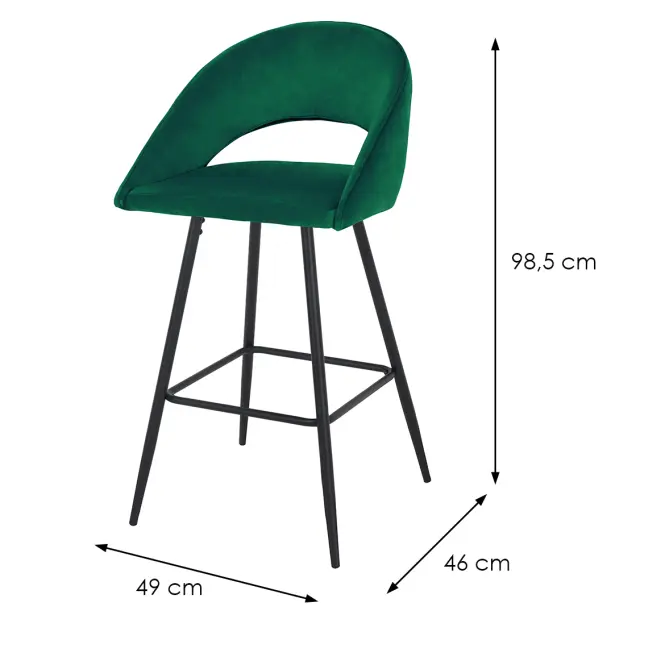 Bárszék Captain Green/Black 80176e,2