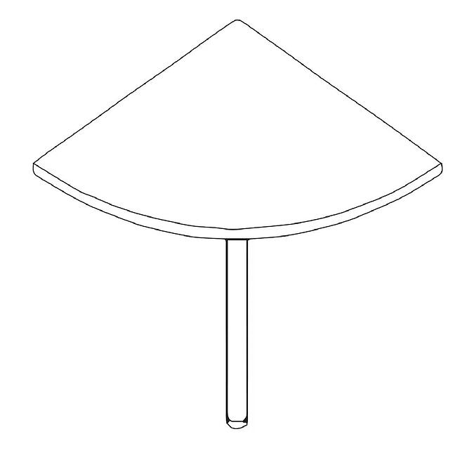 Íróasztal Idea 70x70x75 Alabama,2
