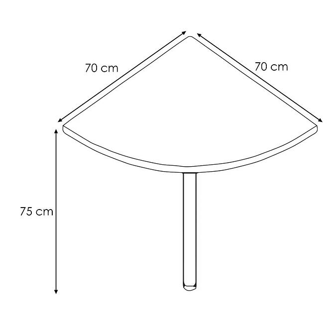 Íróasztal Idea 70x70x75 Alabama,3