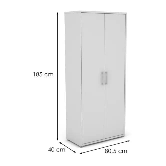 Szekrény Torino 80.5X40X185 fehér,2