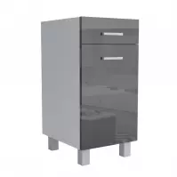 Konyhaszekrény Lucjan D1F1S 40 LUX fekete