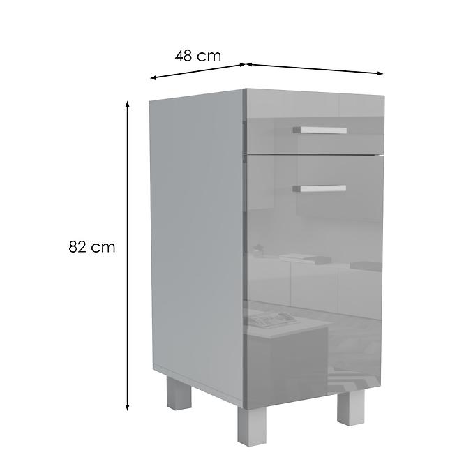 Konyhaszekrény Lucjan D1F1S 30 LUX szürke