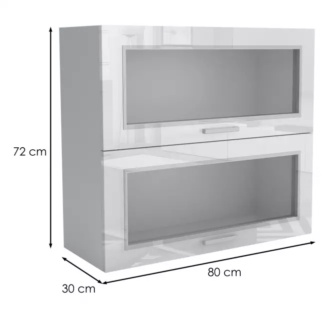 Konyhaszekrény 80G 20W LUX fehér