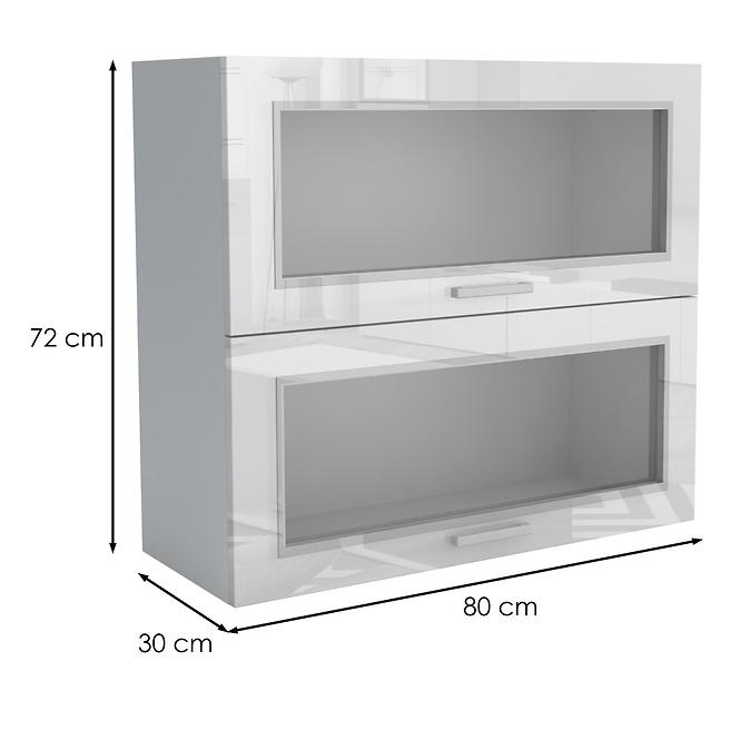Konyhaszekrény 80G 20W LUX fehér