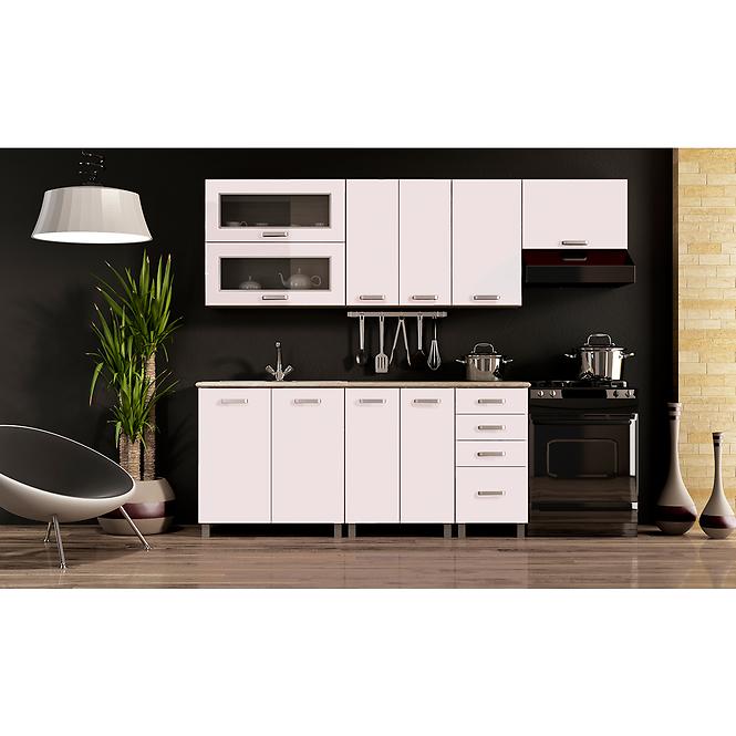 Konyhaszekrény 60G 2F V72 LUX fehér