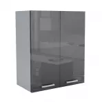 Konyhaszekrény 60G 2F V72 LUX fekete