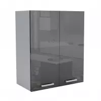 Konyhaszekrény 60G 2F V72 LUX fekete