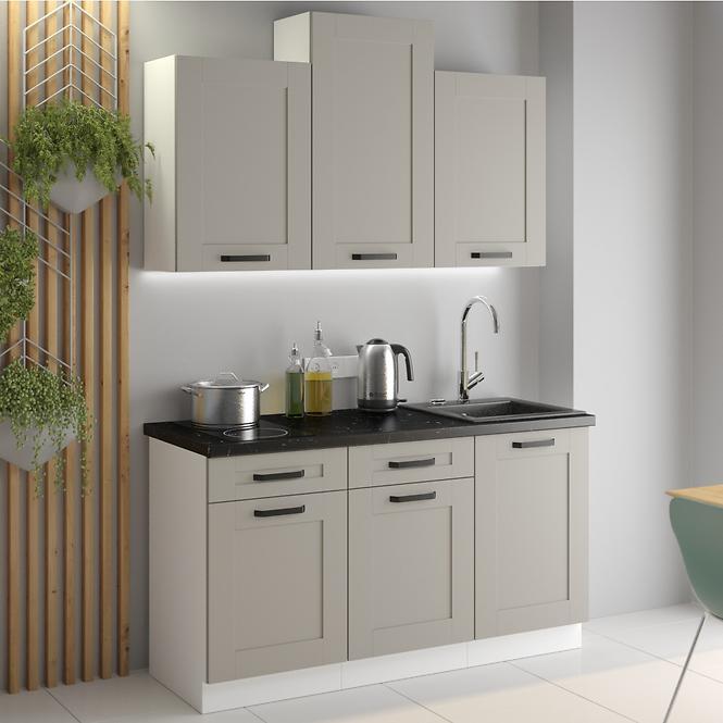 Konyhaszekrény Luna claygrey/fehér 60G-72 1F