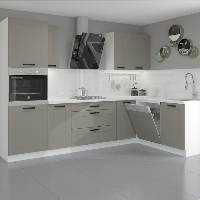 Konyhaszekrény Luna claygrey/fehér 60G-72 1F