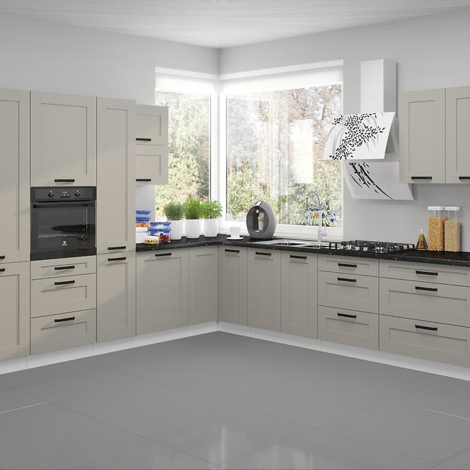 Konyhaszekrény Luna claygrey/fehér 60G-72 1F