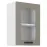 Konyhaszekrény Luna claygrey/fehér 40GS-72 1F