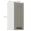 Konyhaszekrény Luna claygrey/fehér 30G-72 1F,2