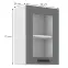 Konyhaszekrény Luna dustgrey/fehér 40GS-72 1F,2