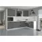 Konyhaszekrény Luna dustgrey/fehér 60GU-36 1F,6
