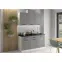 Konyhaszekrény Luna dustgrey/fehér 50GU-36 1F,4