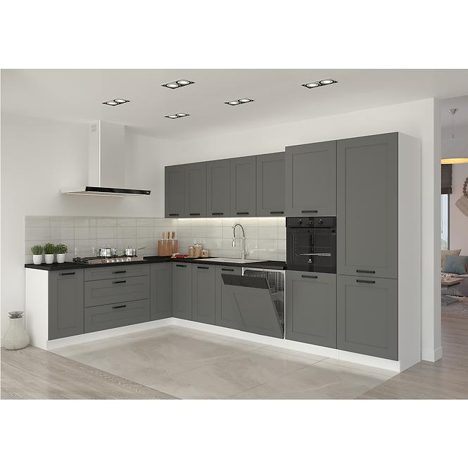 Konyhaszekrény Luna dustgrey/fehér 60G-90 1F
