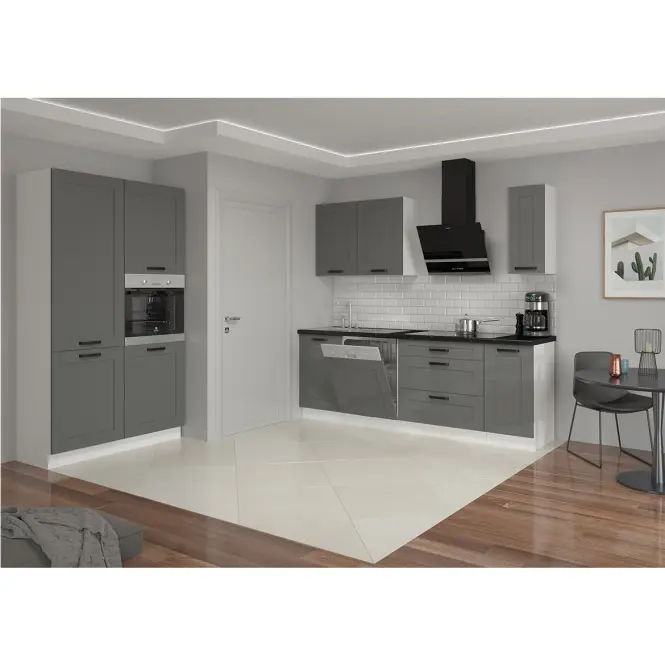 Konyhaszekrény Luna dustgrey/fehér 50G-90 1F,3