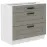 Konyhaszekrény Luna claygrey/fehér 80D 3S BB