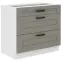 Konyhaszekrény Luna claygrey/fehér 80D 3S BB