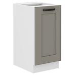 Konyhaszekrény Luna claygrey/fehér 40D 1F BB