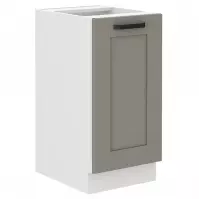 Konyhaszekrény Luna claygrey/fehér 40D 1F BB