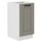Konyhaszekrény Luna claygrey/fehér 40D 1F BB
